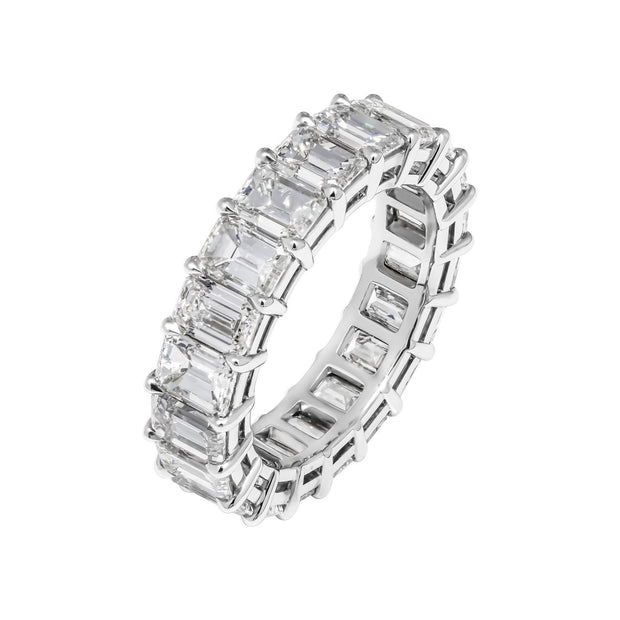 Fancy Cut Basket Prong Eternity Band