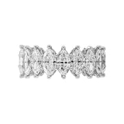 Fancy Cut Basket Prong Eternity Band