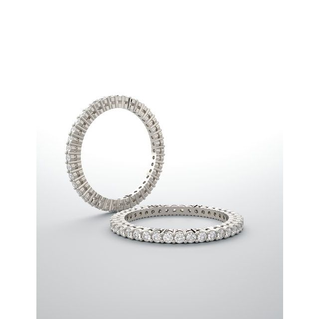 Round Basket Prong Eternity Band