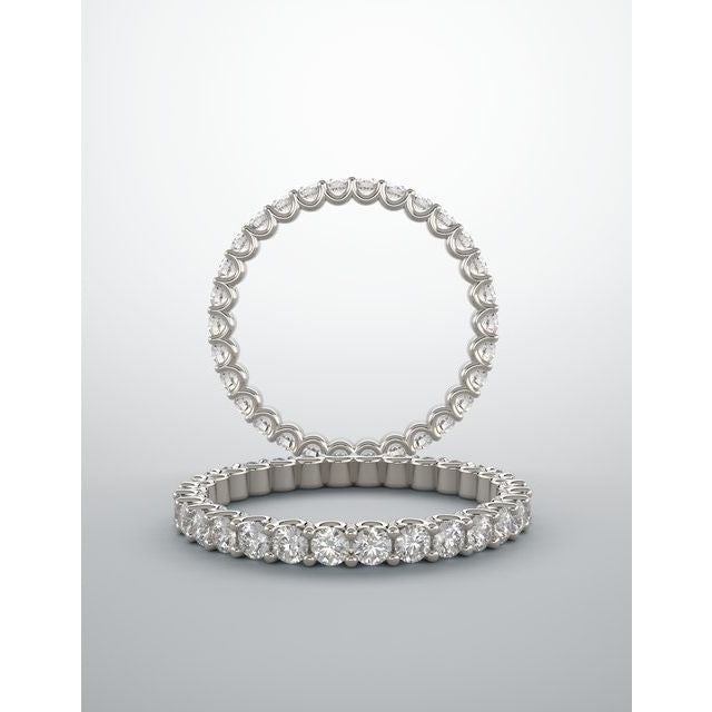 Round "U" Prong Eternity Band