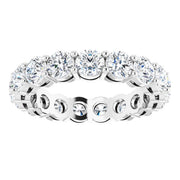 Round Basket Prong Eternity Band