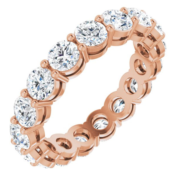 Round Basket Prong Eternity Band