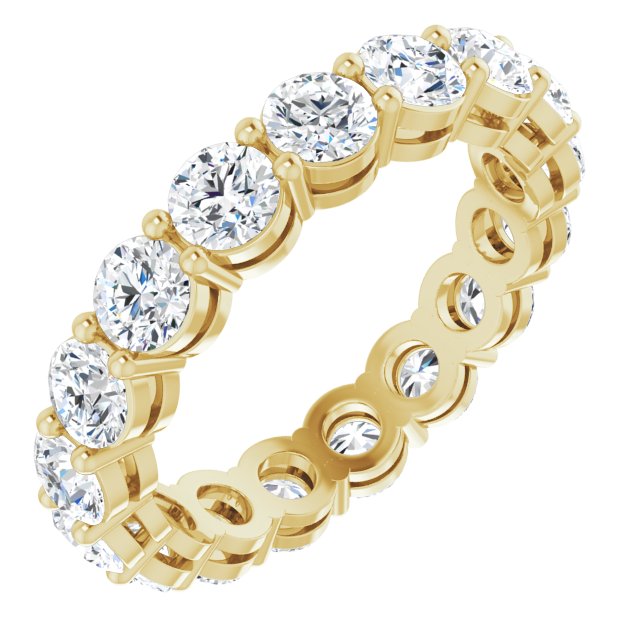 Round Basket Prong Eternity Band