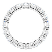 Round Basket Prong Eternity Band