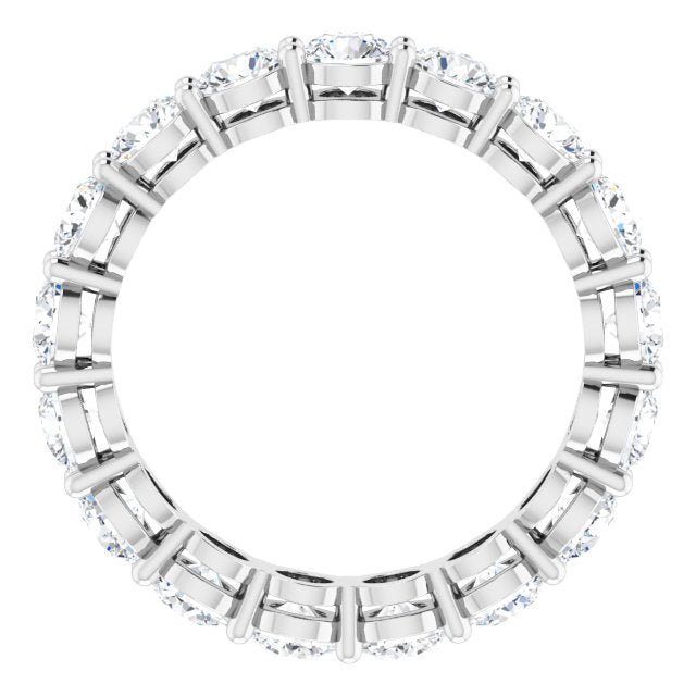 Round Basket Prong Eternity Band