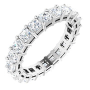 Fancy Cut Basket Prong Eternity Band