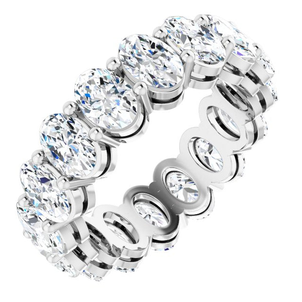 Fancy Cut Basket Prong Eternity Band