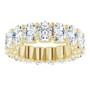 Fancy cut "U" Prong Eternity Band