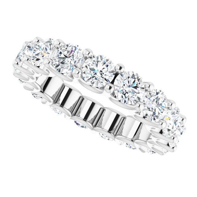 Round "U" Prong Eternity Band