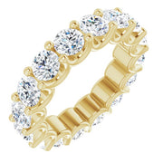 Round "U" Prong Eternity Band