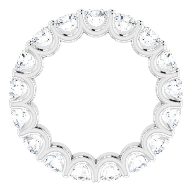 Round "U" Prong Eternity Band