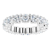 Round "U" Prong Eternity Band