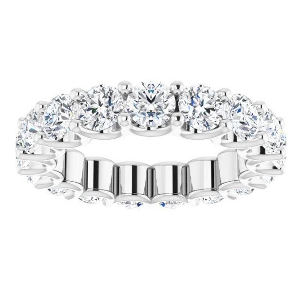 Round "U" Prong Eternity Band