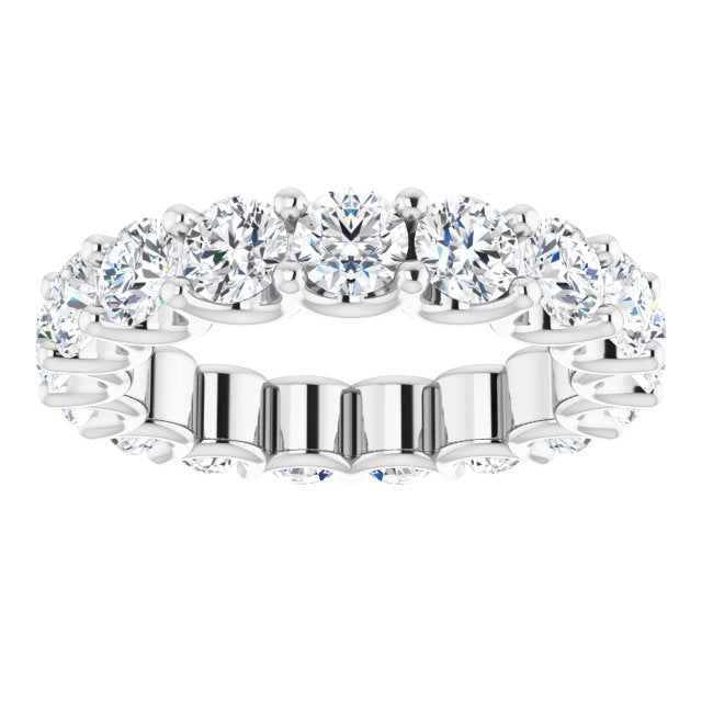 Round "U" Prong Eternity Band