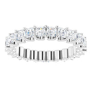 Fancy cut "U" Prong Eternity Band