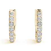 Petite Diamonds Hoop Earrings