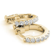 Petite Diamonds Hoop Earrings